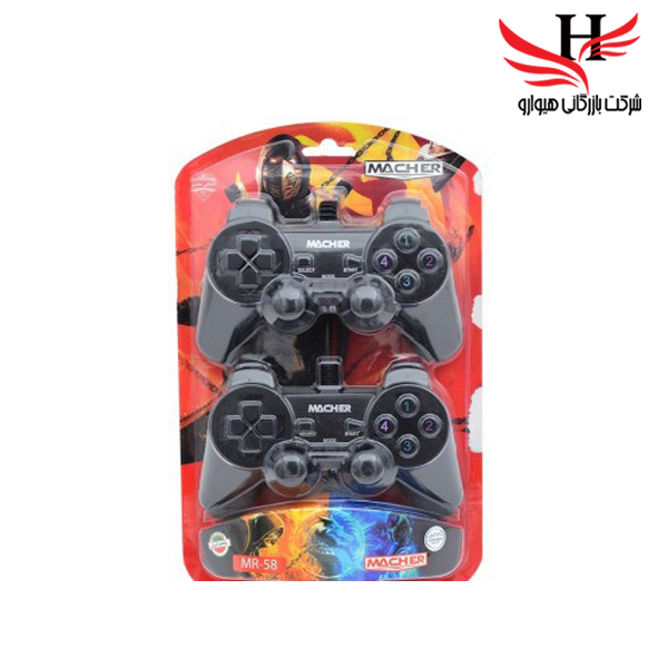 تصویر گيم پد دوبل شوک ساده مچر MACHER-MR58